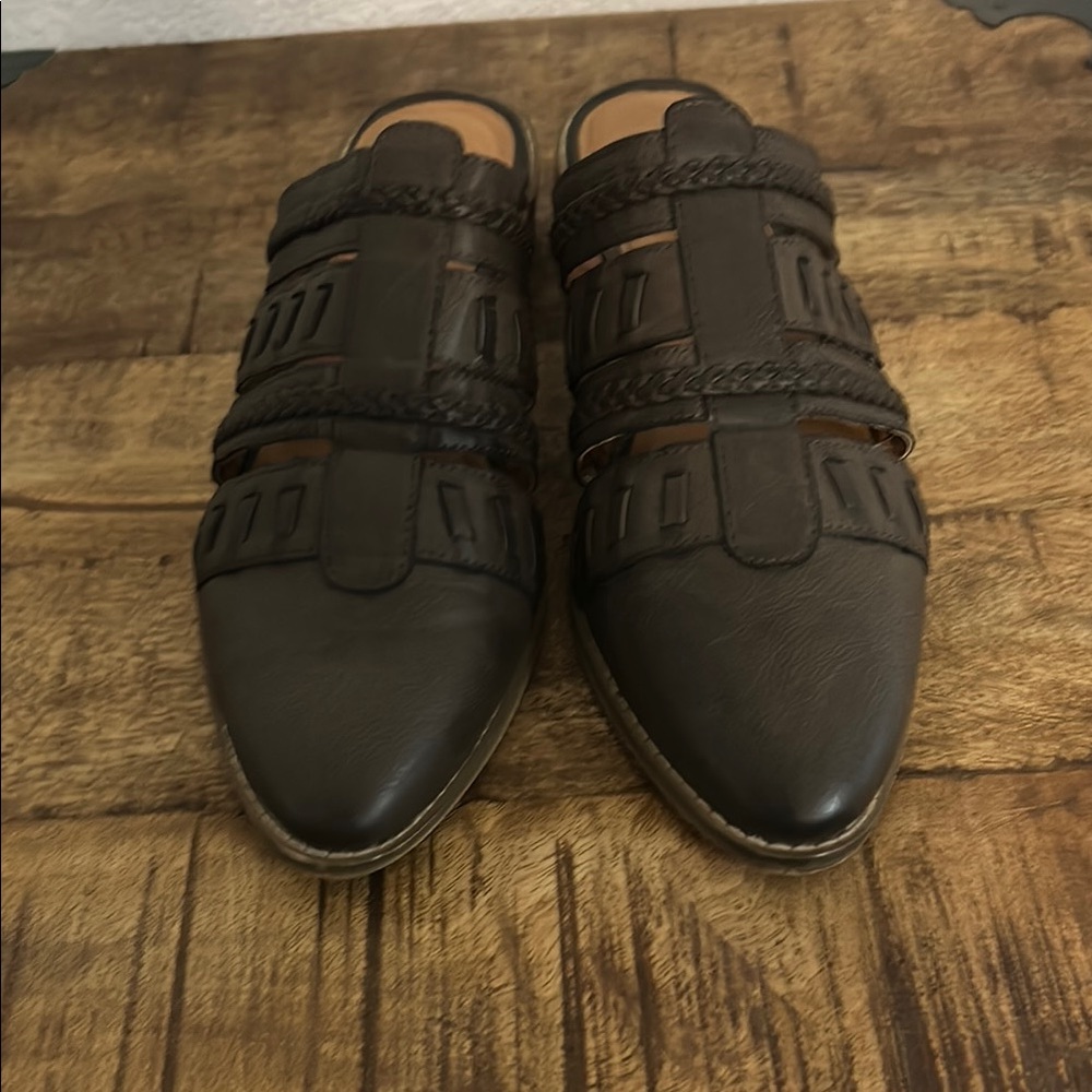 Not Rated Brown Slip-Ons